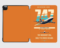 Thumbnail for Boeing 747-200B design on orange ipad tablet case
