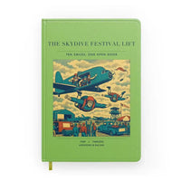 Thumbnail for VINTAGE G4471 - The Skydive Festival Lift - Designed Notebooks design on lightgreen