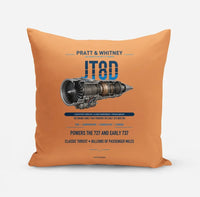 Thumbnail for JT8D design on orange pillow