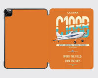 Thumbnail for Cessna A188B AgTruck design on orange ipad tablet case