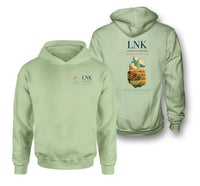 Thumbnail for Lincoln Airport (LNK) design on light green double-side hoodie
