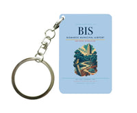 Thumbnail for Bismarck Municipal Airport (BIS) design on light blue key chain