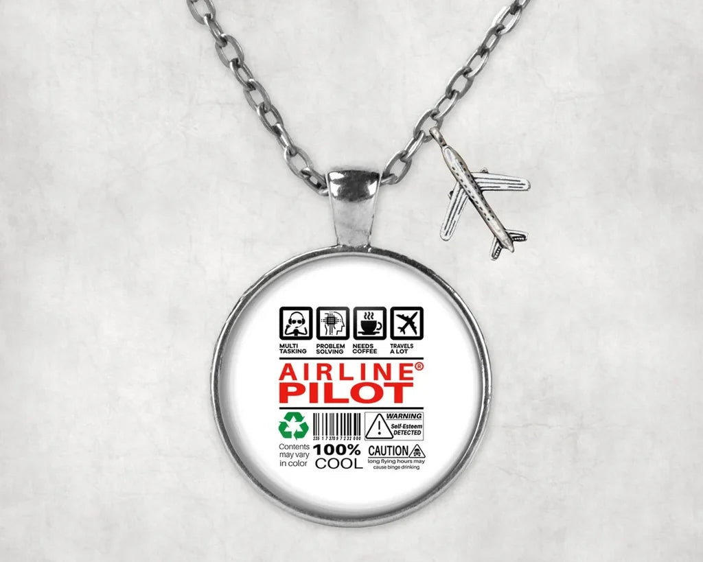 Airline Pilot Label Necklace - view 10