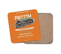 Thumbnail for PW127M design on orange 1 piece coaster