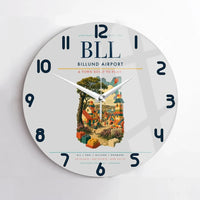 Thumbnail for Billund Airport BLL Wall-Clock No-Frame - Light Gray