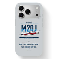 Thumbnail for Mooney M20J 201 design on light gray magsafe iphone case, for iPhone 17 Pro