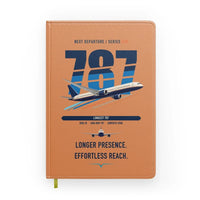 Thumbnail for Boeing 787-10 Dreamliner design on orange notebook
