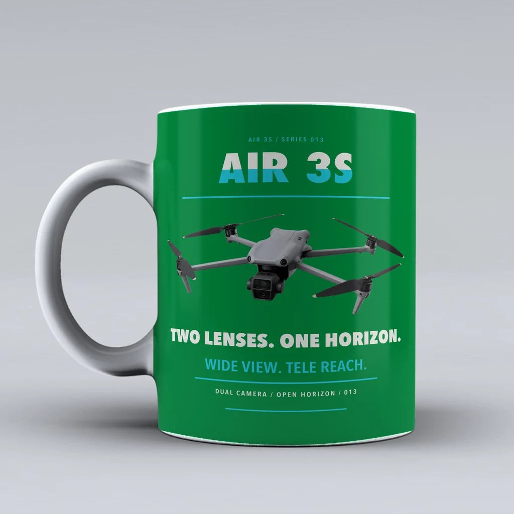Air 3S Mug design on green dji