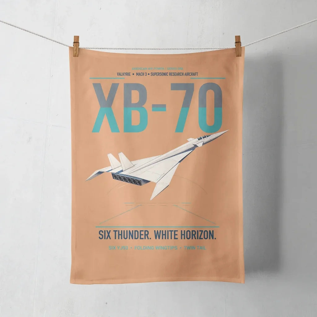 XB-70A Valkyrie design on orange towel
