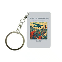 Thumbnail for VINTAGE G4445 - The Grape Harvest Hop - Designed Key Chain design on lightgray