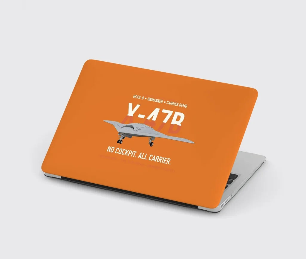 X-47B UCAS-D Carrier Wing Without a Cockpit design on orange MacBook case