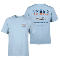 Thumbnail for Vickers VC10 K.3 design on light blue double-side t-shirt, double-side print