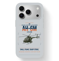 Thumbnail for MD AH-6M Little Bird design on light gray magsafe iphone case, for iPhone 17 Pro