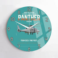 Thumbnail for Airbus Helicopters AS565 MBe Panther design on turquoise no frame wall clock