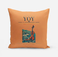 Thumbnail for Sydney–J.A. Douglas McCurdy Airport (YQY) design on orange pillow