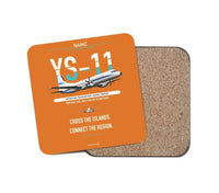 Thumbnail for NAMC YS-11A design on orange 1 piece coaster