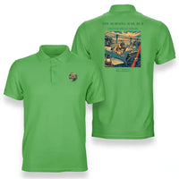 Thumbnail for VINTAGE G4146 - The Morning Mail Run - Double-Side Polo T-Shirt design on lightgreen