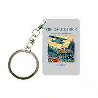 Thumbnail for VINTAGE G4283 - The Cache Drop - Designed Key Chain design on lightgray