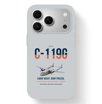Thumbnail for C-119G Flying Boxcar design on light gray magsafe iphone case, for iPhone 17 Pro