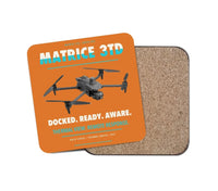 Thumbnail for DJI Matrice 3TD design on orange 1 piece coaster
