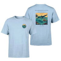Thumbnail for VINTAGE G4369 - The Shipwreck Spotters - Double-Side T-Shirt design on lightblue double side t shirt