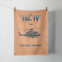 Thumbnail for Bell UH-1Y Venom design on orange towel