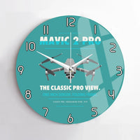 Thumbnail for DJI Mavic 2 Pro design on turquoise no frame wall clock