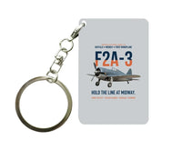 Thumbnail for F2A-3 BUFFALO Key Chain design on light gray key chain