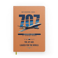 Thumbnail for Boeing 707-320C design on orange notebook