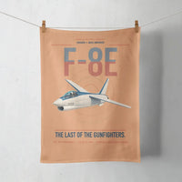 Thumbnail for F-8E Crusader design on orange towel