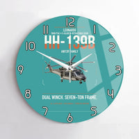 Thumbnail for Leonardo HH-139B design on turquoise no frame wall clock