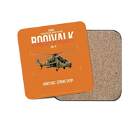 Thumbnail for Denel Rooivalk Mk 1F design on orange 1 piece coaster