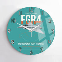 Thumbnail for Eurofighter Typhoon FGR4 design on turquoise no frame wall clock