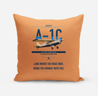 Thumbnail for Aviat Husky A-1C-180 design on orange pillow