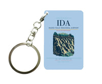 Thumbnail for Idaho Falls Regional Airport (IDA) design on light blue key chain