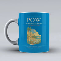 Thumbnail for Portorož Airport (POW) airport code design on turquoise ceramic mug