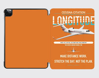 Thumbnail for Cessna Citation Longitude design on orange ipad tablet case