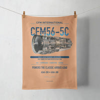 Thumbnail for CFM56-5C design on orange towel