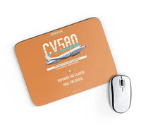 Thumbnail for Convair 580 design on orange rectangle mouse pad