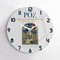 Thumbnail for Poznan - awica Henryk Wieniawski Airport POZ Wall-Clock No-Frame - Light Gray