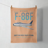 Thumbnail for F-86F Sabre design on orange towel
