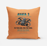 Thumbnail for DJI Avata 2 design on orange pillow
