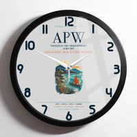 Thumbnail for Faleolo International Airport (APW) design on light gray framed wall clock