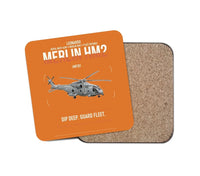 Thumbnail for Leonardo AW101 Merlin HM2 design on orange 1 piece coaster