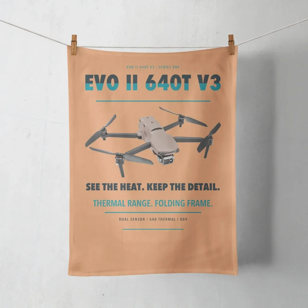 Autel EVO II Dual 640T V3 design on orange towel