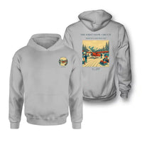 Thumbnail for VINTAGE G4480 - The First Snow Circuit - Double-Side Hoodie design on lightgray double side
