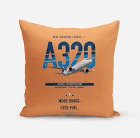 Thumbnail for Airbus A320neo design on orange pillow