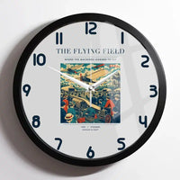 Thumbnail for VINTAGE G4001 - The Flying Field - Designed Wall Clocks design on lightgray framed