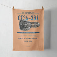 Thumbnail for CF34-3B1 design on orange towel