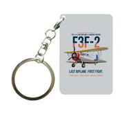 Thumbnail for F3F-2 LAST BIPLANE Key Chain design on light gray key chain